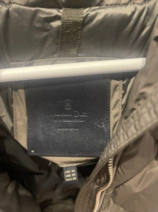Plumífero Massimo Dutti Verde Oliva Talla XS