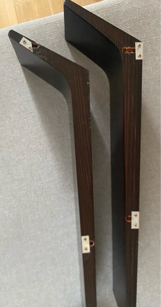 Estanterías madera maciza wengué artesanales