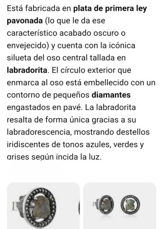 Pendientes Tous Oso Labradorita Linea Camille