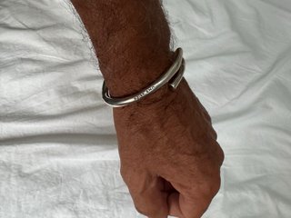 Pulsera Uno de 50 Pulsera bañada en plata de ley