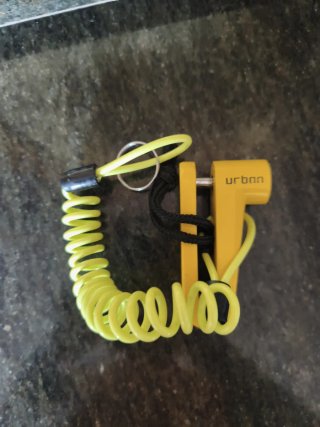 Candado Antirrobo Moto Python Amarillo urban