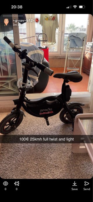 Mini Ebike 100€ 25kmh batteria mas grande