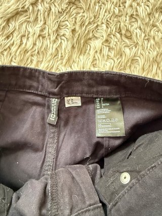 Falda cargo mini negra