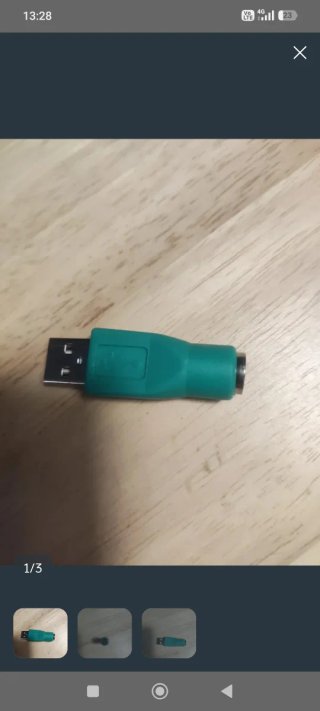 Adaptador USB a PS2 Verde