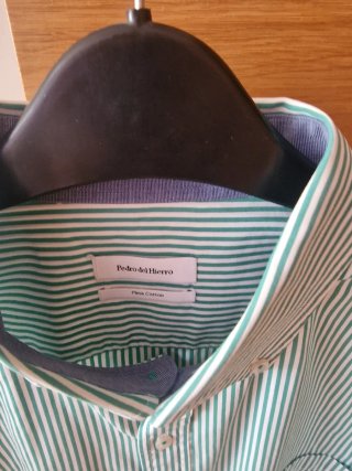 Camisa Pedro del Hierro Rayas Verdes