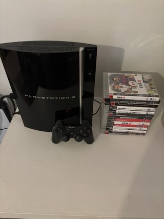 Playstation 3 Negra + Mando + 13 Juegos