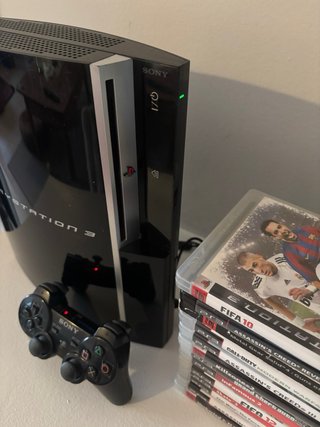 Playstation 3 Negra + Mando + 13 Juegos