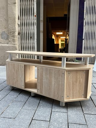 Tavolo TV in legno e metallo