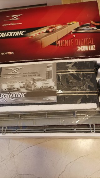 Envío Puente con Luz digital system scalextric