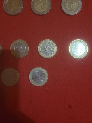 Lote monedas 1 y 2 euros raras