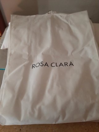 Vestido de Novia Blanco con Pedrería Rosa Clará