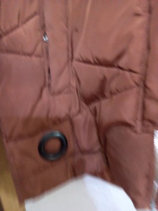 Plumífero MDM Marrón/Naranja con Capucha