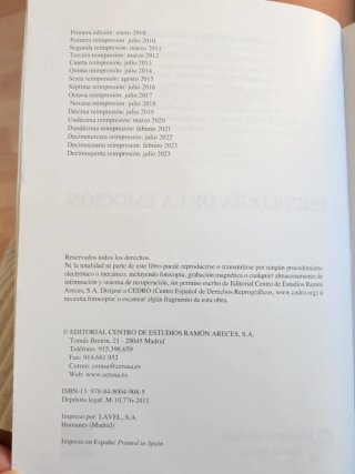 Psicología de la Emoción