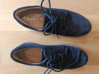 Zapatos de piel vuelta azul marino