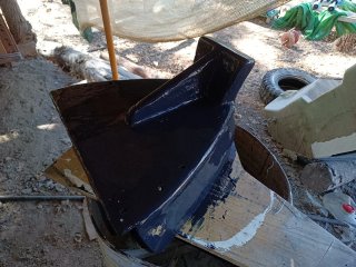 Kayak 2+1 con soporte fueraborda