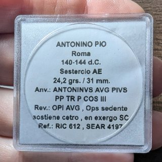 Sestercio Antonino Pío 140-144 d.C.