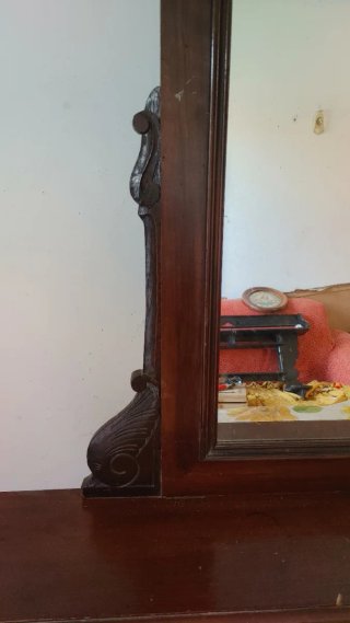 Specchio Umbertino Legno Fine '800
