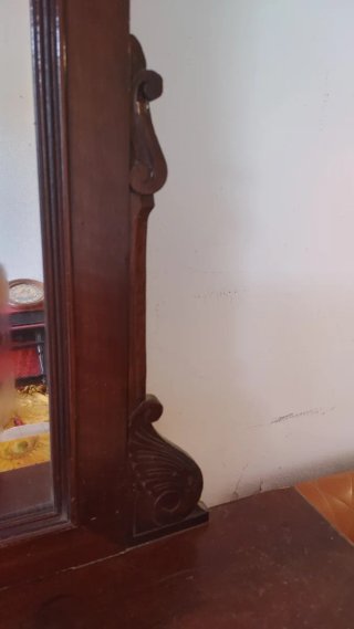 Specchio Umbertino Legno Fine '800