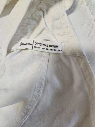 Peto denim blanco