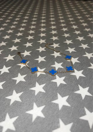 Pulsera Van Cleef & Arpels Azul y Dorada