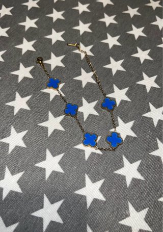Pulsera Van Cleef & Arpels Azul y Dorada