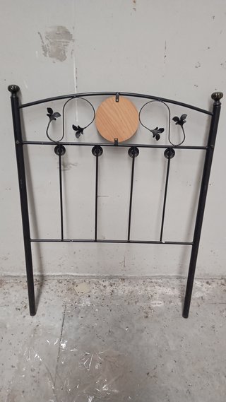 Cabecero forja metal y madera