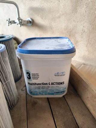 Piscina Summer Wave Azul Desmontable con productos