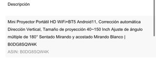 Proyector Blanco con Mando