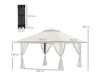 Carpa Pop-up Ajustable Tela y Metal