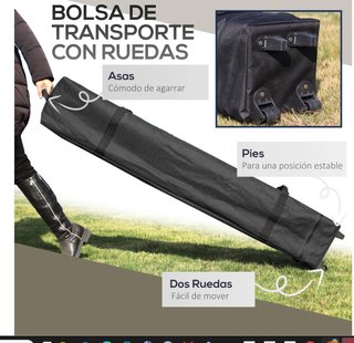 Carpa Pop-up Ajustable Tela y Metal