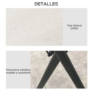 Carpa Pop-up Ajustable Tela y Metal