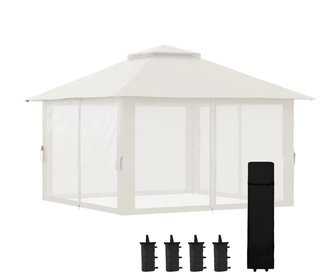 Carpa Pop-up Ajustable Tela y Metal