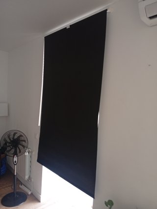 4 Estores Opacos Negros IKEA 120 cm