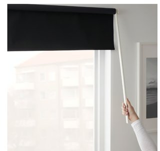 4 Estores Opacos Negros IKEA 120 cm