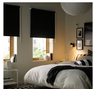 4 Estores Opacos Negros IKEA 120 cm