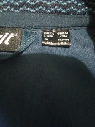 Giubbotto sportivo uomo blu/nero