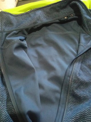 Giubbotto sportivo uomo blu/nero