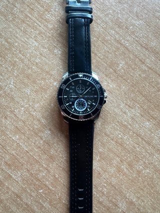 Reloj SKYLINE Hombre Negro y Plateado