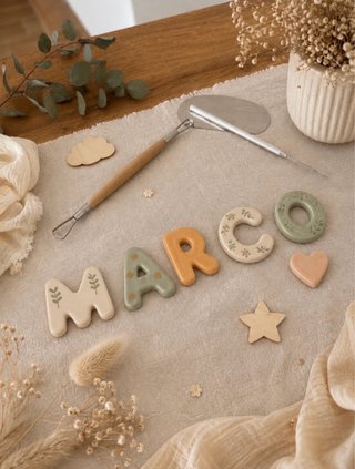 Letras Decorativas de cerámica