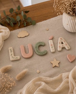 Letras Decorativas de cerámica