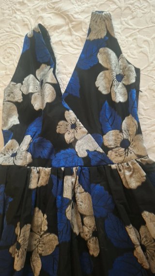 Vestido de fiesta largo estampado floral