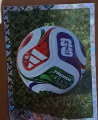 Cromo Balón Oficial Mundial 2026 cambio x mascotas