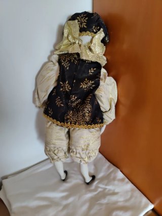 Muñeca Pierrot de Porcelana