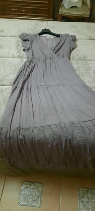 Vestido largo morado