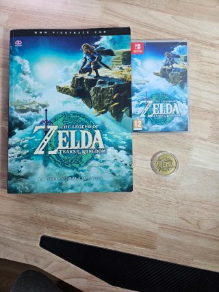 Zelda Tears of the Kingdom + Guía + Moneda Switch