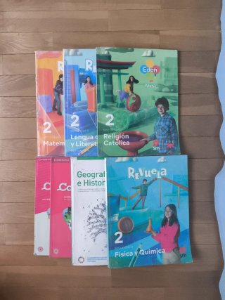 6 Libros ESO. 2o pack completo.