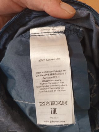 Mochila Fjallraven Kanken Mini Azul/Rosa
