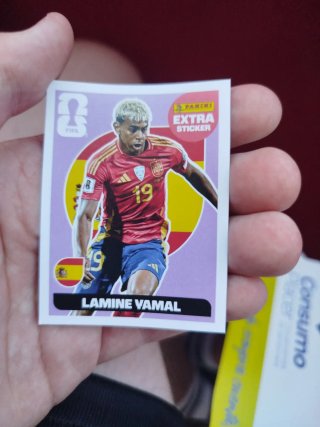 Carta Lamine Yamal Extra Sticker Panini