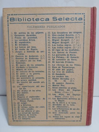 Biblioteca selecta N 52 antiguo año 1933