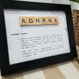 Marco de fotos texto personalizado para regalar